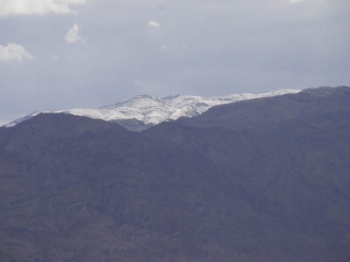 Snowy peak up yonder, Edom Mountains, Jordan, 2013
