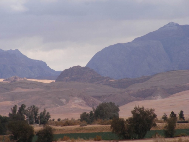 V shaped valley in Edom, Jordan
