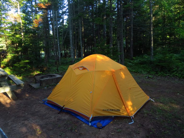 Tenting at Northumberland Provincial Park, PEI, NS