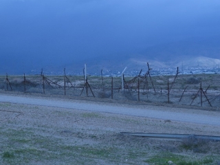 Border fences towards Jordan Border fences towards Jordan