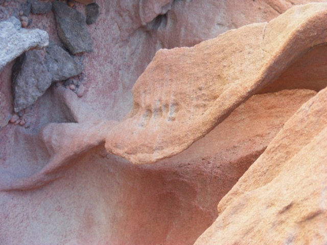 Georgia O'Keefe would love this one, too. Painted Desert, Arava, Israel