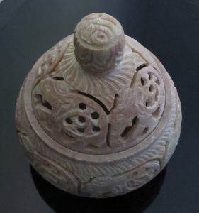 Marble jewelry box from Rajasthan