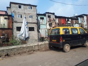 Slum on way to airport, Mumbai