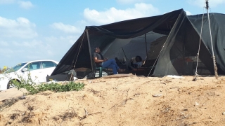 Enjoying the shanti life at squatters colony by the beach, Hadera Enjoying the shanti life at squatters colony by the beach, Hadera, Israel