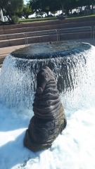Environmental sculpture and fountain by Hadera "River" Environmental sculpture and fountain by Hadera "River"