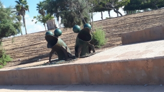 Environmental sculptures along Hadera's promenade Environmental sculptures along Hadera's promenade