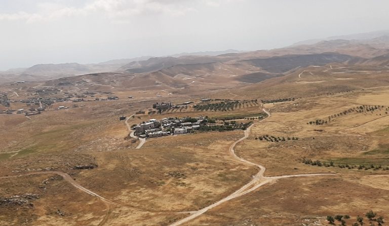Small settlement viewed from Herodium National park