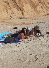 Enjoying the beach Enjoying the beach