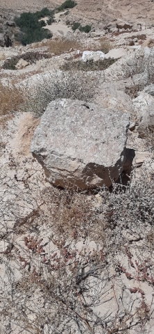 Building stone or part of pillar in Mamshit viinity
