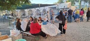 Devout Druze women having a BBQ by Nebi Yafuri's sacred sits