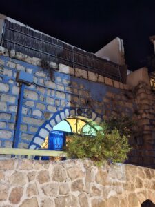 Stone and colored glass - Tzfat winter night magic