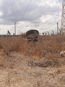 Old water tank abandoned in Kibbutz Harel vicinity