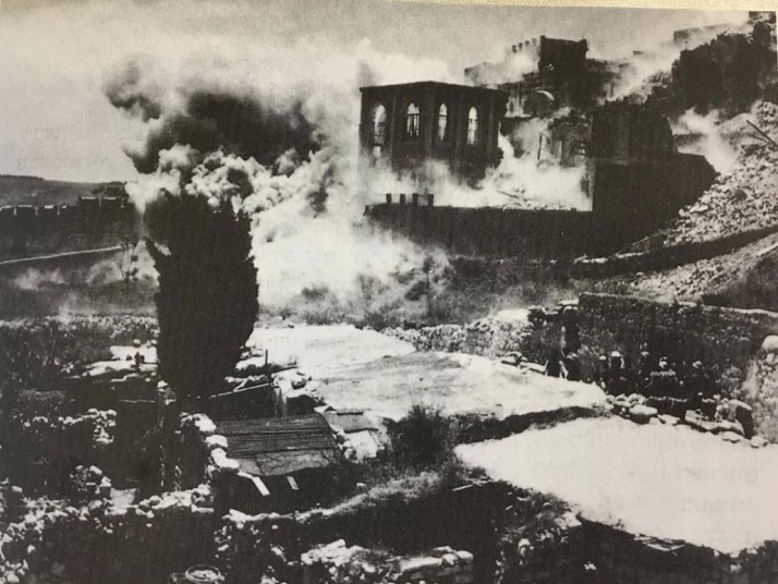 The fall of the Jewish Quarter, Old City, 1948